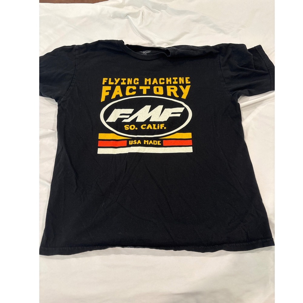 FMF Flying Machine Factory So Calif Motocross Graphic T-Shirt Mens Large Black